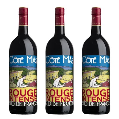 Cote Mas Rouge Intense 75cl Red Wine Treble Wine Set